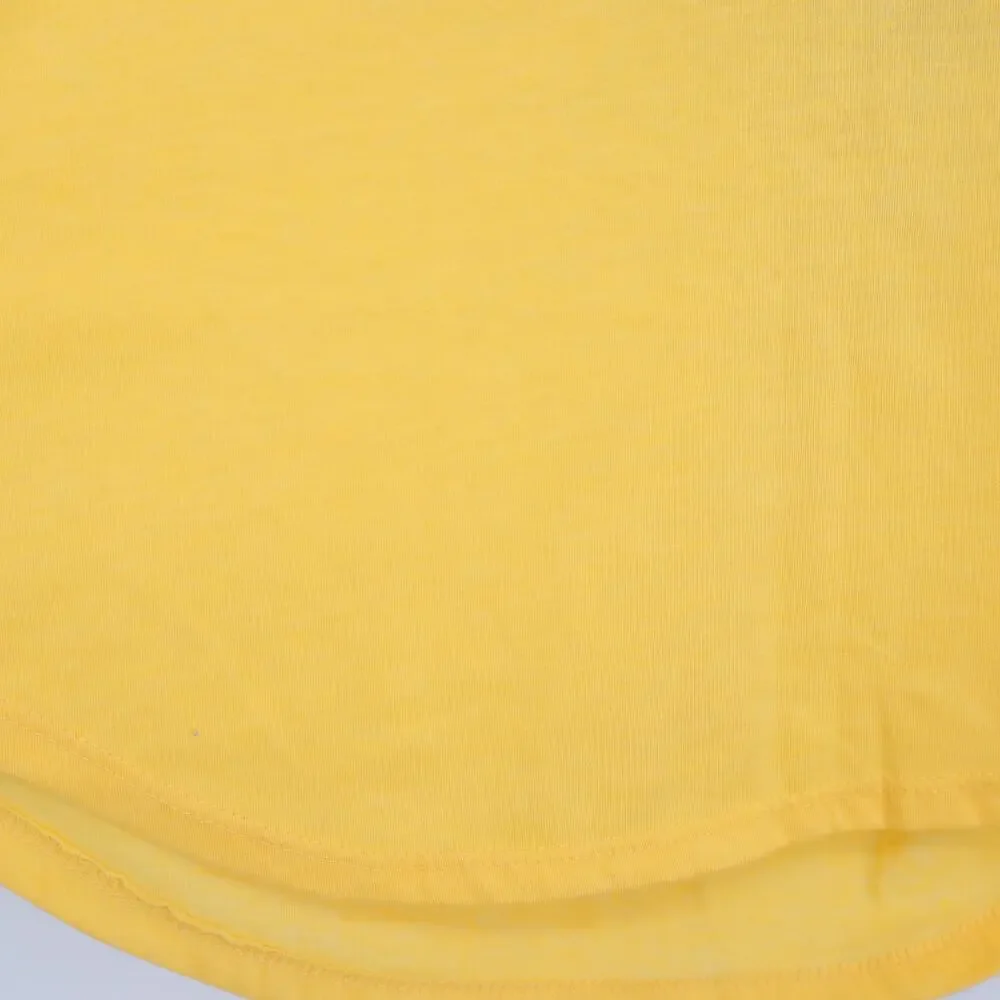 CAMP COLLECTION X FREE PEOPLE One Shoulder Stripe Tee Yellow Tank Women's S